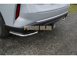 Защита задняя (уголки) 42,4 мм ТСС для Exeed RX 2.0L 4WD 2023-