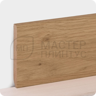 Плинтус МДФ в ламинированной пленке TeckWood 80х10мм. Дуб голд