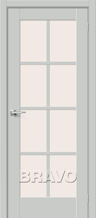Межкомнатная дверь Эмалит Прима-11.1 Grey Matt
