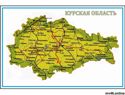 Карта Курской области