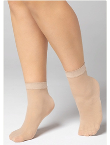 Носки на полные ножки &quot;CHARLOTTE&quot; 20 DEN (цвета телесный) В упаковке ДВЕ ПАРЫ