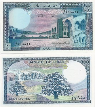 Ливан 100 ливров 1988 г.