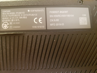 ASUS TUF GAMING FX505DT-BQ039T ( 15.6 FHD IPS AMD Ryzen 7 3750H GTX1650(4Gb) 8Gb 1Tb + 128SSD )