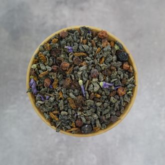 Зеленый чай с добавками "Вкус детства" 100г