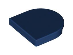 Tile, Round 2 x 2 Half Circle Extended, Dark Blue (5520 6536139)