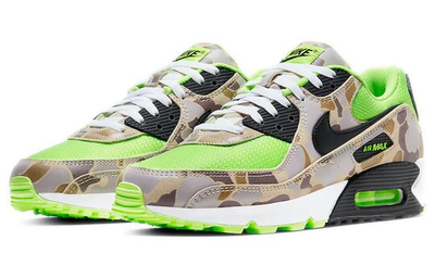 мужские разноцветные кроссовки Nike Air Max 90 'Green Camo' CW4039-300
