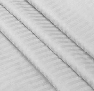 Наволочка к подушкам Биосон формы U 280 см, сатин Люкс белый страйп
