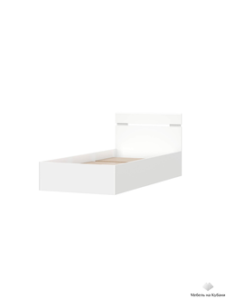 Одри СИМПЛ Кровать 0,9м (с настилом) Белый