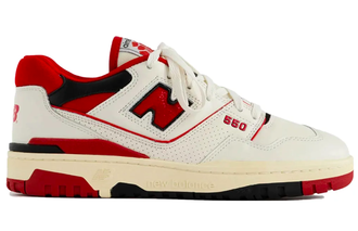 Купить кроссовки New Balance 550 (Бежевые с красным) в СПБ