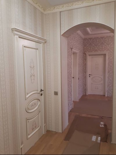 PORTE RICHI (Беларусь). АРБАТ, ПАОЛА (Л63), Ral 9010/ ПАТИНА ЗОЛОТО. ПОЛОТНО ГЛУХОЕ