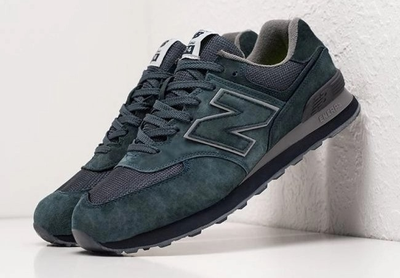 New Balance 574 Green Moss Grey мужские