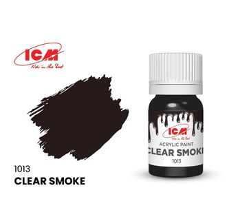 C1013 Краска акриловая, 12 мл, цвет Прозрачный дым(Clear Smoke)