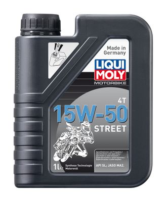 Масло моторное Liqui Moly Motorbike 4T Street 15W-50 (HC-синтетическое) - 1 Л (2555)