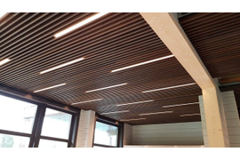 Монтаж подсветки реечного потолка Казань.