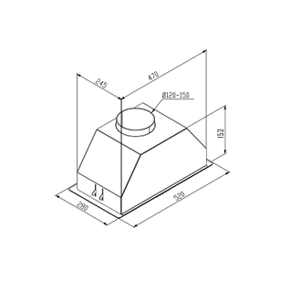 Вытяжка Korting KHI 6416 W