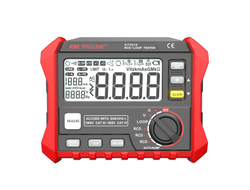 Тестер параметров УЗО и петли фаза-ноль цифровой KT 5910 серия PROLINE для измерения тока (время срабатывания), контактного напряжения, сопротивления петли и других измерений