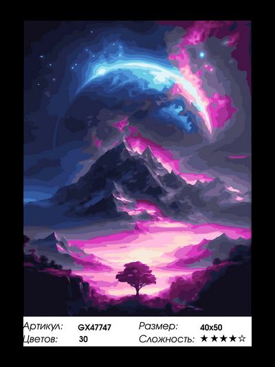 Картина по номерам 40х50 на подрамнике GX47747