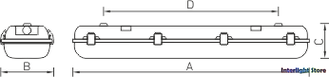 Светильник промышленный люминесцентный Arctic 236 SAN/SMC 2 in 1