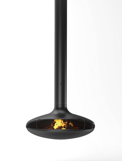 Подвесной хай-тек камин Ellips с вращающейся топкой 1250 мм