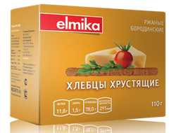 Хлебцы "Эльмика" классические ржаные бородинские 110г
