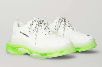 Balenciaga Triple S Sneaker Clear Sole White Fluo Yellow