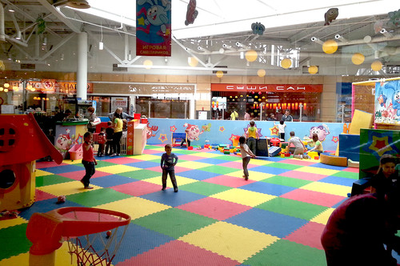 Мягкий пол для детской игровой комнаты 1x1м.