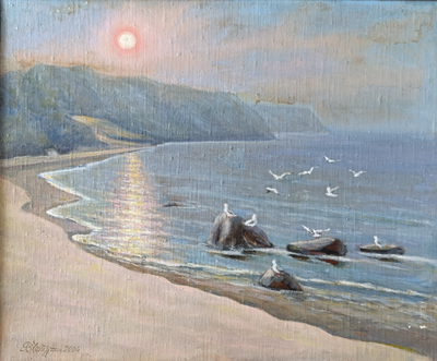 "Храм у Машука" картон масло Чепурко В.А. 2003 год