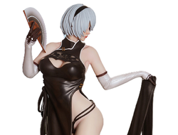 Андроид 2В в съемном платье (Nier: Automata) - КОЛЛЕКЦИОННАЯ СТАТУЯ 1/4  (MLS007) - MOONLIGHT STUDIO