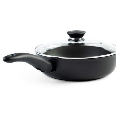 iCook Сковорода с антипригарным покрытием со стеклянной крышкой, 28 см