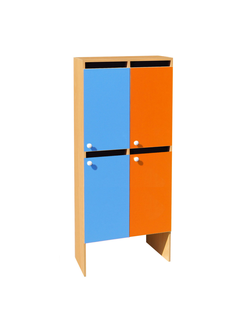 ШКАФ ДВУХЪЯРУСНЫЙ ШНД-6 (ЛДСП) 4 СЕКЦИИ
