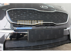 Защита радиатора KIA Sportage IV 2018- black верх PREMIUM