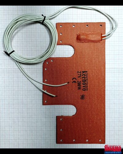 Гибкая нагревающая пластина 200 Вт 27 В (135*270) (терм.90) Keenovo