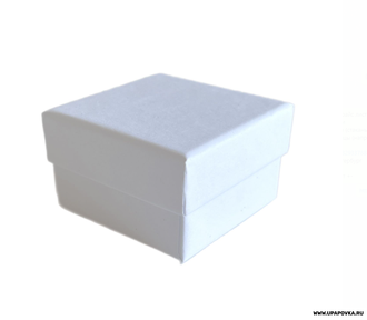 Коробка ювелирная для кольца Квадрат 5 x 5 см h - 3 см Белый