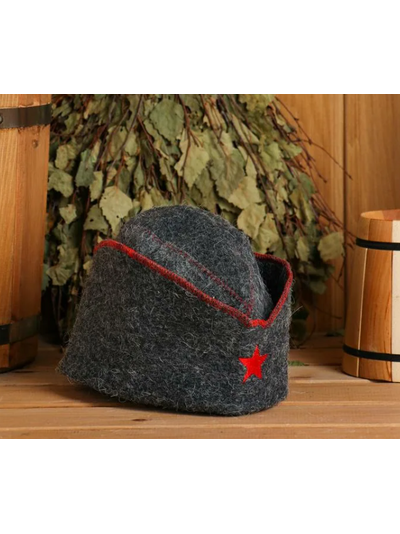 Шапка банная "Пилотка"