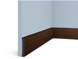 Плинтус B90V1 BR396 ПОЛИСТИРОЛ HI WOOD 90мм х 14мм х 2,7м.