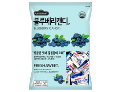 Ilkwang BLUEBERRY CANDY / Карамель леденцовая со вкусом черники (280 г)