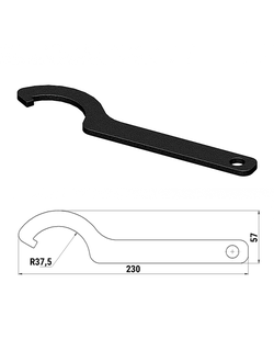 Ключ d75 для регулировки амортизаторов TM 090902T для