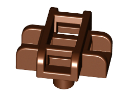 Minifigure Scabbard for 2 Swords, Reddish Brown (19141 / 6191953)