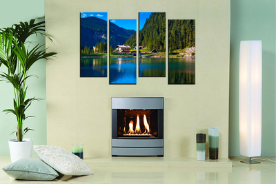 Модульная картина "Отдых у реки"