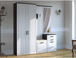 Композиция Прихожей Венеция-1 Венге/Белое дерево