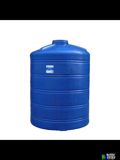 Емкость 2м3 ( 2000 л) синяя вертикальная