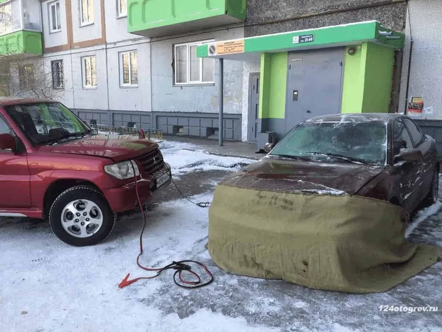 Отогрев автомобиля Audi A6 по улицеУрванцева в Красноярске