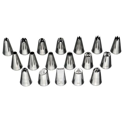 Набор кондитерских насадок 18 шт нерж. для декора тортов, пирожных и других конд. изделий №1