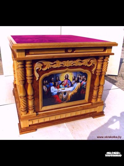 Облачение на престол, из дерева, резное облачение