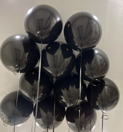Шары чёрные 11 шт под потолок