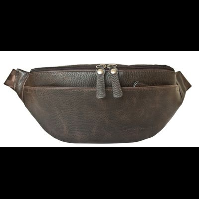 Кожаная поясная сумка Atessa brown (арт. 7009-04)