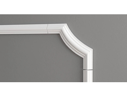 Угловой элемент DECOR-DIZAYN C1-DD002 к молдингу DD002, из дюрополимера, под покраску, 4шт