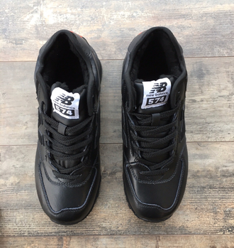 Кроссовки New Balance 574 Mid Black зимние