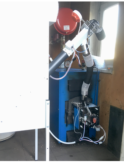 Факельные горелки Бегемот 15 и 25 кВт с бункером 230 литров(150 кг).