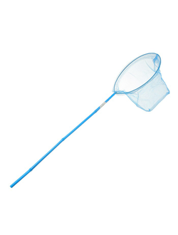 Сачок детский, бамбуковая ручка в горох 60 см, d=25 см, цвета МИКС